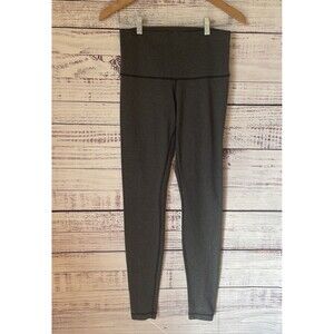 Lululemon Wunder Under High Rise Luxtreme Leggings  Size 6 Gray 28" Inseam